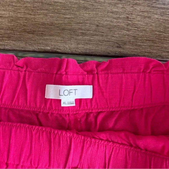 Women's Pink Linen blend Shorts from Loft - Picture 7 of 8
